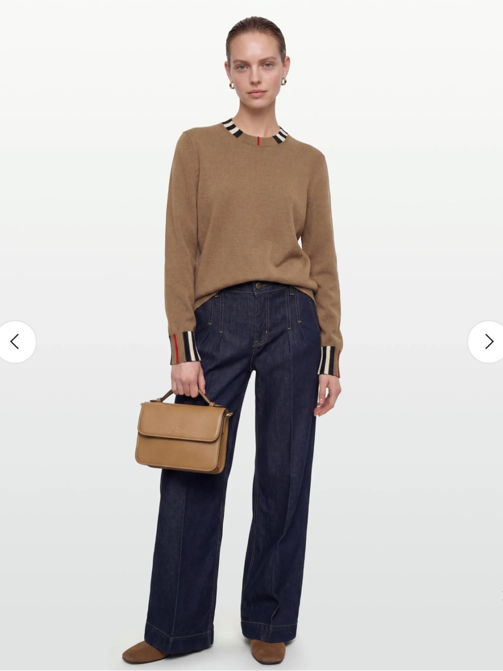 Burberry Women’s Eyre Icon Stripe Wool-Cashmere Sweater